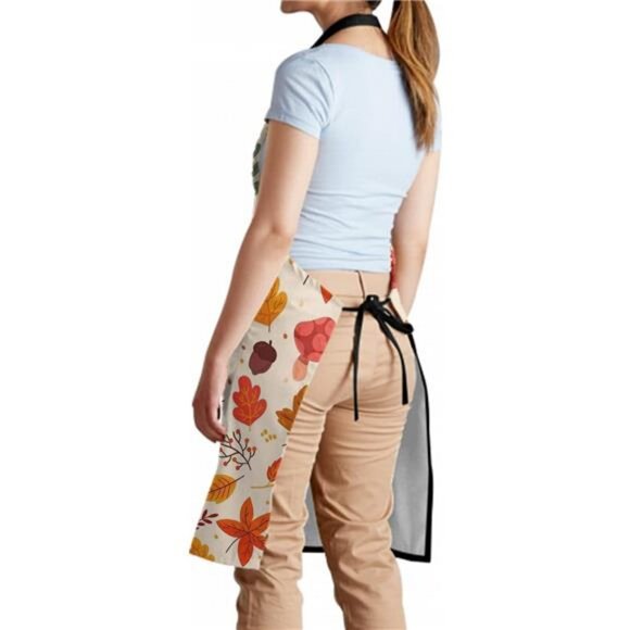 Giwawa Apron Unisex Resistant 33 x 28 inches with 2 Pockets Cooking‎ Kitchen - Picture 5 of 8